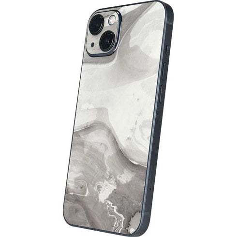 Marbleized Grey iPhone 14 Plus Skin
