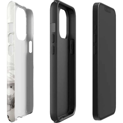 Marbleized Grey iPhone 15 Pro Impact Case