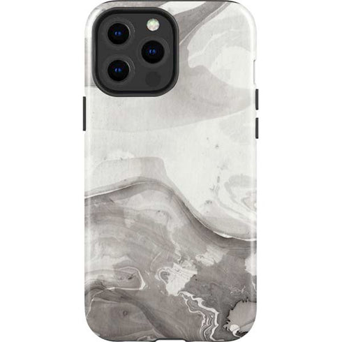 Marbleized Grey iPhone 15 Pro Max Impact Case