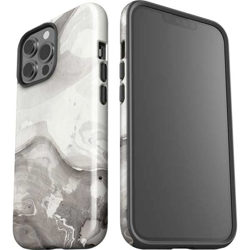 Marbleized Grey iPhone 15 Pro Max Impact Case