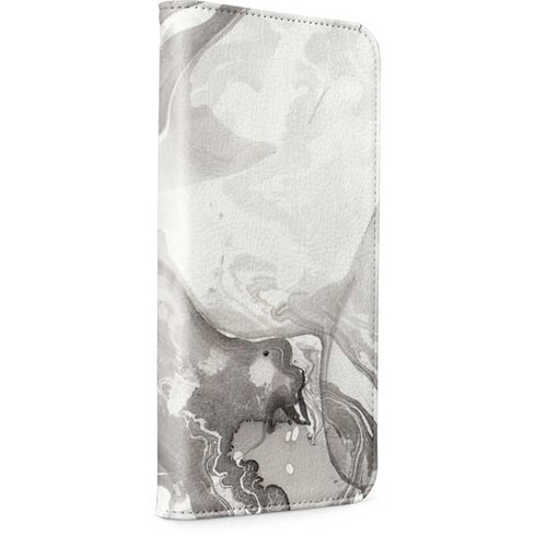 Marbleized Grey iPhone 15 Pro Folio Case