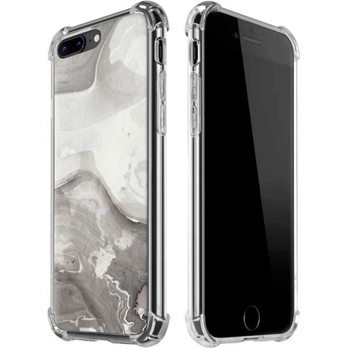 Marbleized Grey iPhone 7/8 Plus Clear Case