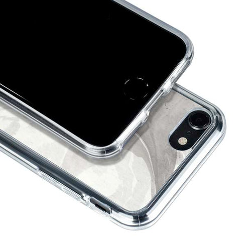 Marbleized Grey iPhone SE (2nd & 3rd Gen) Clear Case
