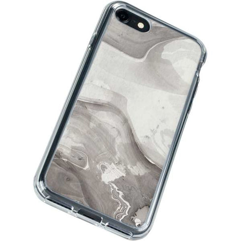 Marbleized Grey iPhone SE (2nd & 3rd Gen) Clear Case