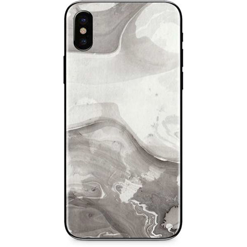 Marbleized Grey iPhone XS Skin
