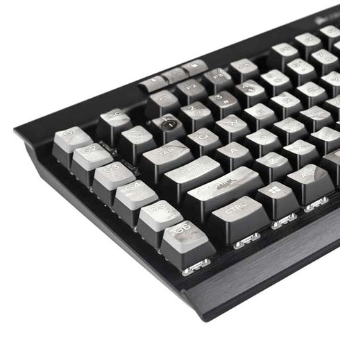 Marbleized Grey K95 RGB PLATINUM Mechanical Gaming Keyboard Skin