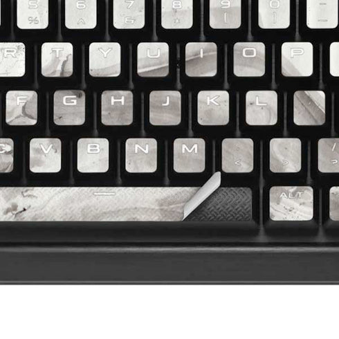 Marbleized Grey K95 RGB PLATINUM Mechanical Gaming Keyboard Skin