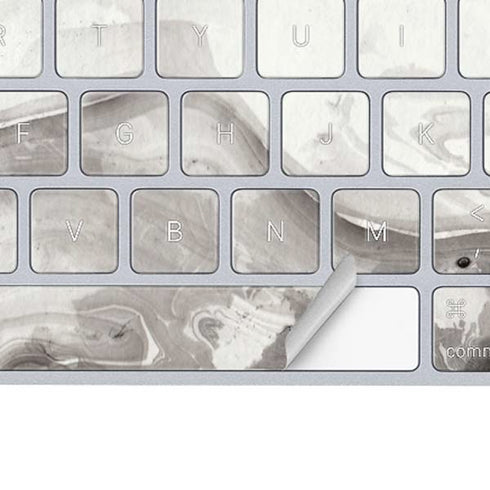 Marbleized Grey Magic Keyboard Skin