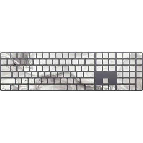 Marbleized Grey Magic Keyboard with Numeric Keypad Skin