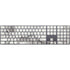 Marbleized Grey Magic Keyboard with Numeric Keypad Skin