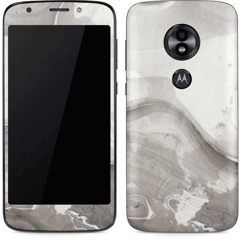 Marbleized Grey Moto E5 Play Skin