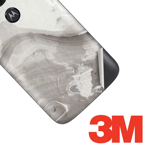 Marbleized Grey Moto E5 Play Skin