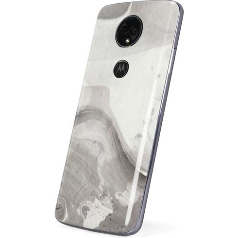 Marbleized Grey Moto E5 Plus Skin