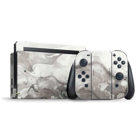 Marbleized Grey Nintendo Switch Bundle Skin