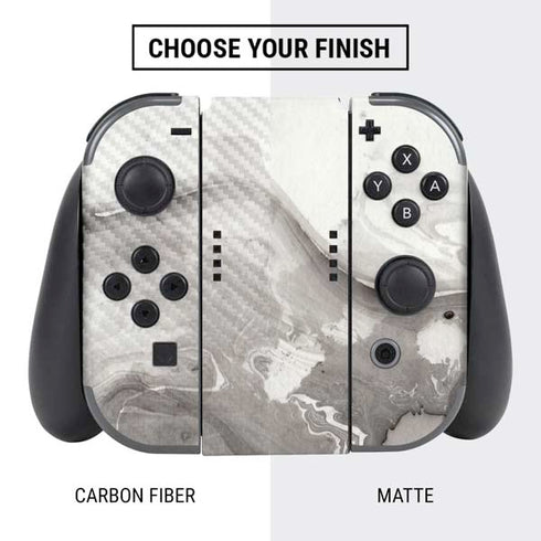 Marbleized Grey Nintendo Switch Bundle Skin