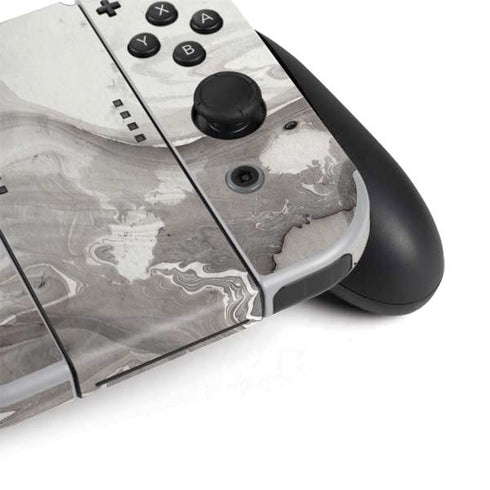 Marbleized Grey Nintendo Switch OLED (2021) Skin