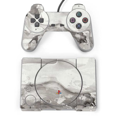 Marbleized Grey PlayStation Classic Bundle Skin