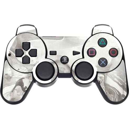 Marbleized Grey PS3 Dual Shock wireless controller Skin