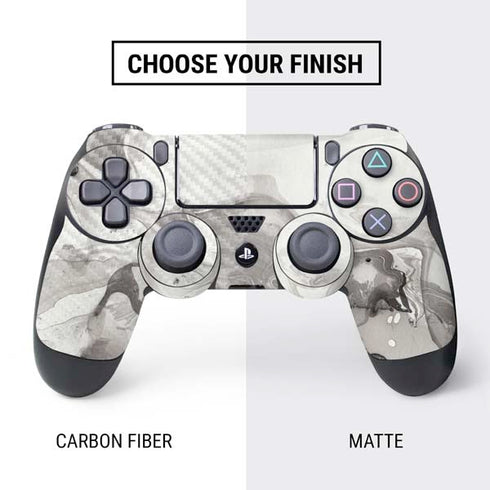 Marbleized Grey PS4 Controller Skin