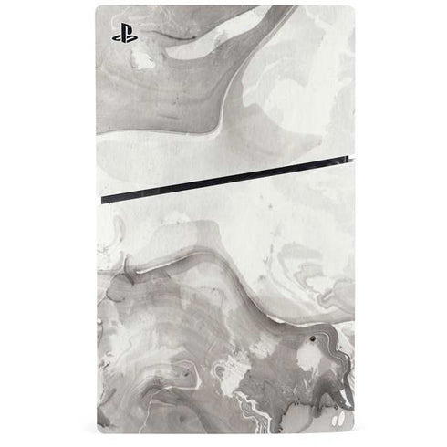 Marbleized Grey PS5 Slim Digital Edition Console Skin