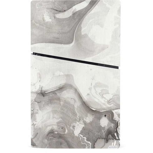 Marbleized Grey PS5 Slim Digital Edition Console Skin