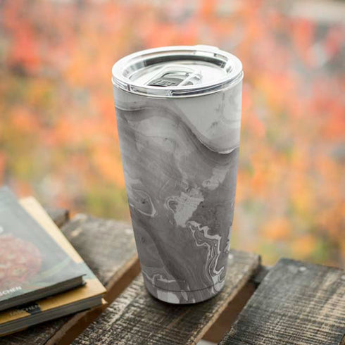 Marbleized Grey Yeti 20oz Tumbler Skin