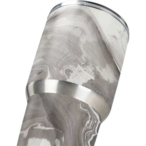 Marbleized Grey Yeti 30oz Rambler Tumbler Skin