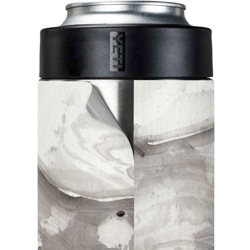 Marbleized Grey Yeti Colster Can Insulator Skin
