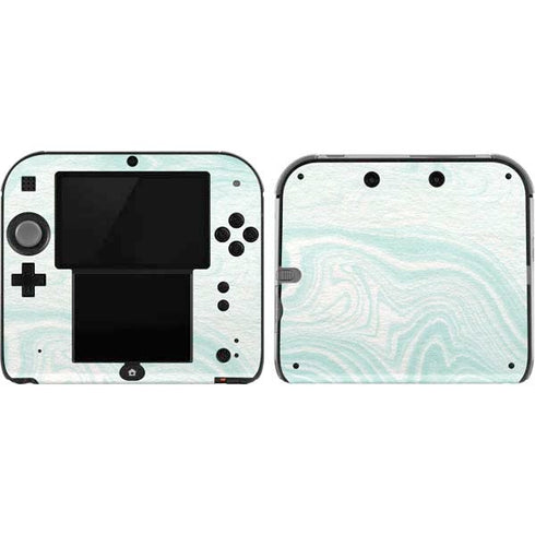 Marbleized Mint Nintendo 2DS Skin