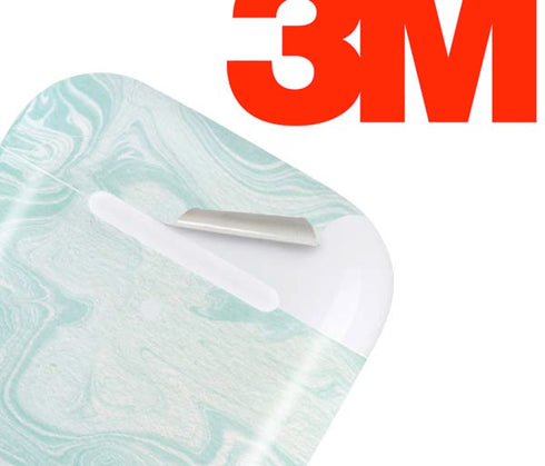 Marbleized Mint Apple AirPods 2 Skin