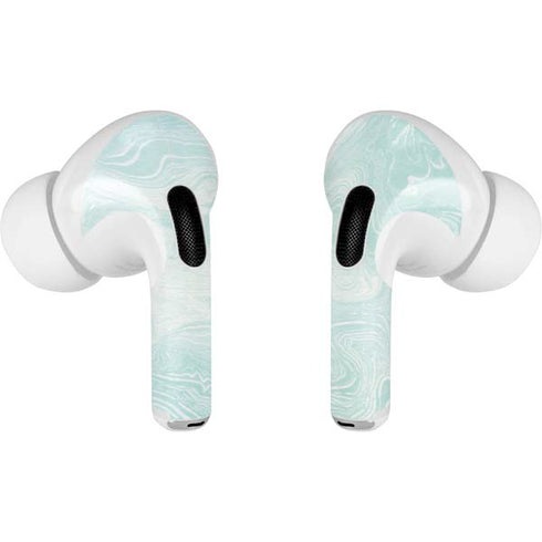 Marbleized Mint Apple AirPods Pro Skin