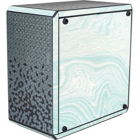 Marbleized Mint Cooler Master MasterBox Q300L Mini Tower Skin