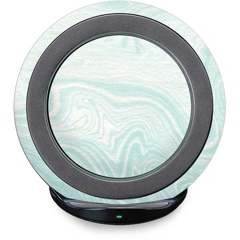 Marbleized Mint Fast Charge Wireless Charging Stand Skin
