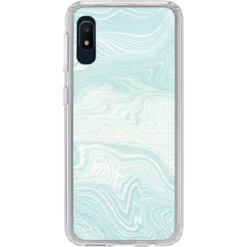 Marbleized Mint Galaxy A10e Clear Case