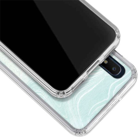 Marbleized Mint Galaxy A10e Clear Case