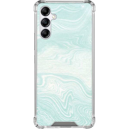 Marbleized Mint Galaxy A15 5G Clear Case