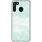 Marbleized Mint Galaxy A21 Clear Case