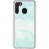 Marbleized Mint Galaxy A21 Clear Case