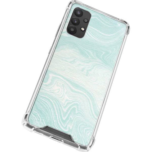 Marbleized Mint Galaxy A32 5G Clear Case