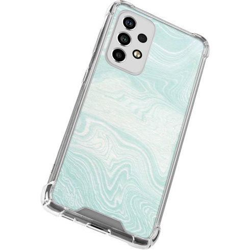 Marbleized Mint Galaxy A53 5G Clear Case