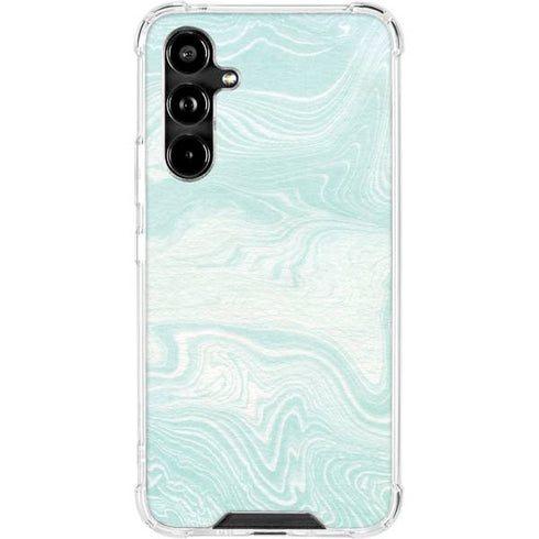 Marbleized Mint Galaxy A54 5G Clear Case