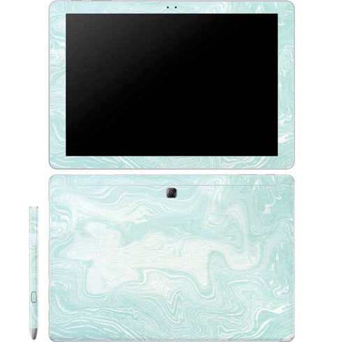 Marbleized Mint Galaxy Book 12in Skin