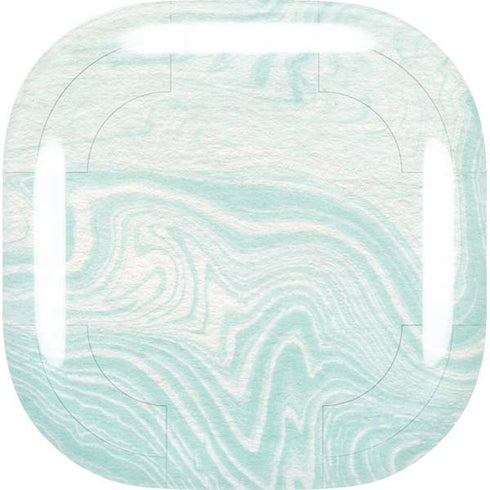 Marbleized Mint Galaxy Buds Live Skin