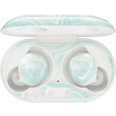Marbleized Mint Galaxy Buds Plus Skin