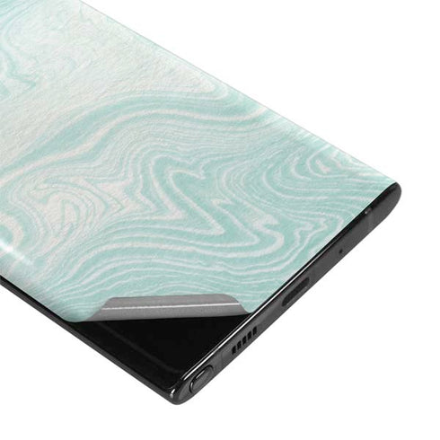 Marbleized Mint Galaxy Note 10 Plus Skin