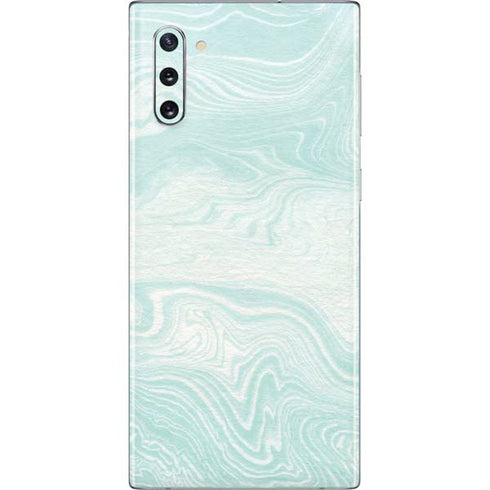 Marbleized Mint Galaxy Note 10 Skin