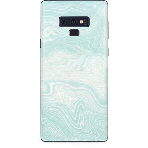 Marbleized Mint Galaxy Note 9 Skin