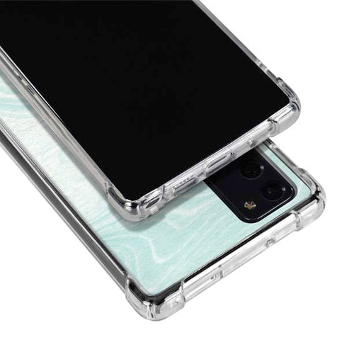 Marbleized Mint Galaxy Note20 5G Clear Case