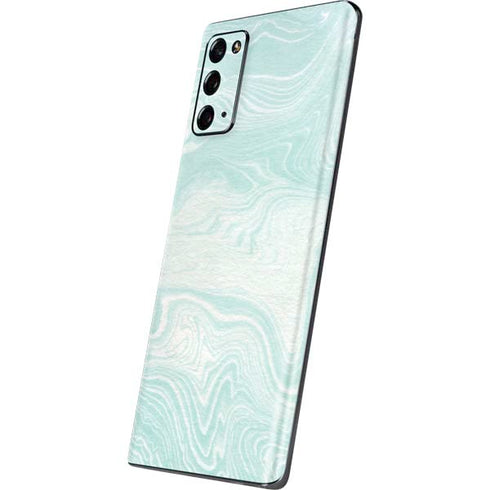 Marbleized Mint Galaxy Note20 5G Skin