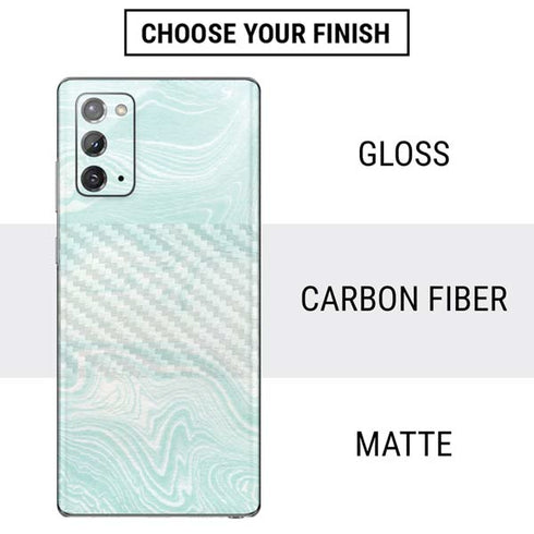 Marbleized Mint Galaxy Note20 5G Skin